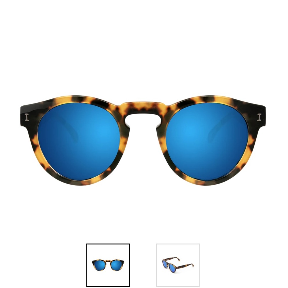 Illesteva Leonard sunglasses in Tortoise/Blue Mirror